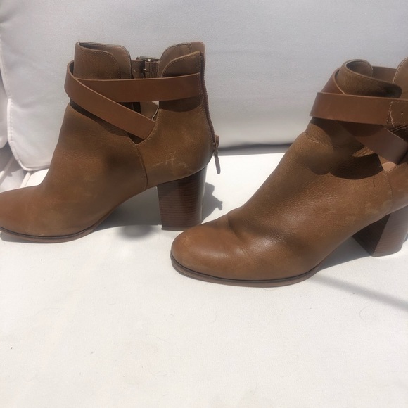 Size 8 Cole Haan tan leather booties - Picture 3 of 4